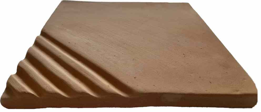 four_line_small_pattern_no_color_side_view_3D_hand_made_tile