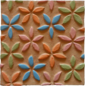 tiny_colorful_flower_3D_handmade_tile