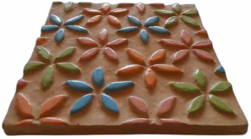 tiny_colorful_flower_side_view_3D_handmade_tile